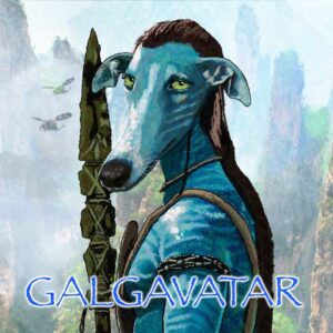 Avatar film, interpretación galga. ilustración digital.